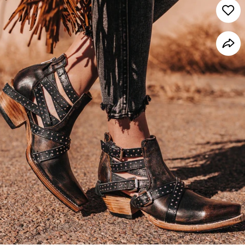 New freebird leather booties.